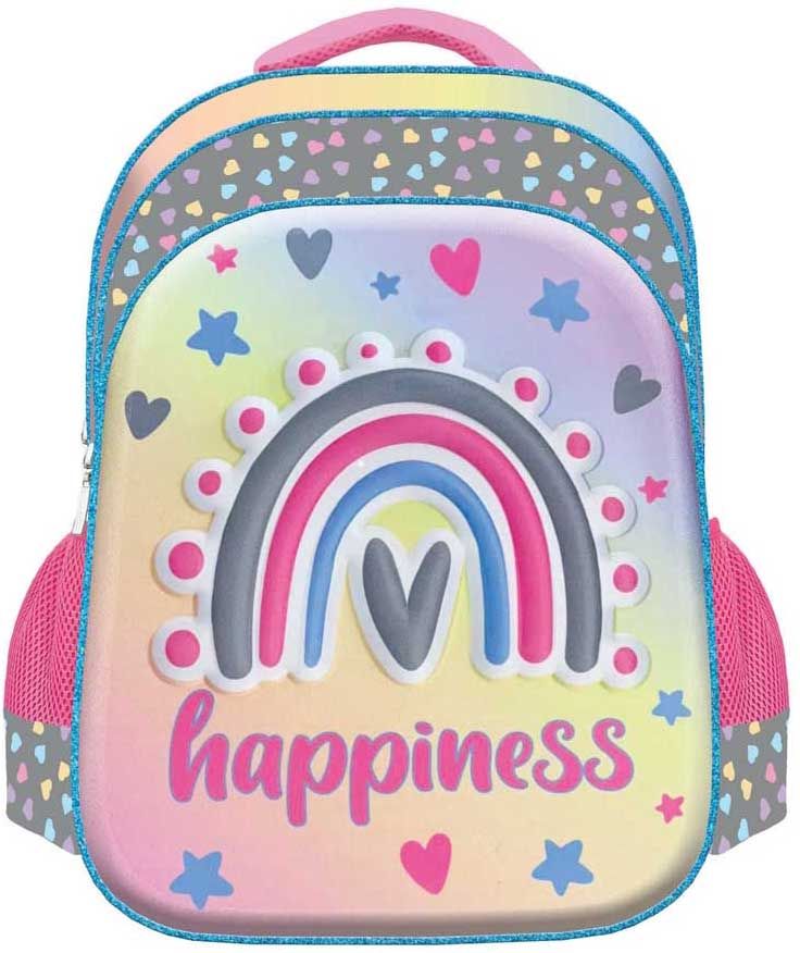 3D Раница S. Cool - Happiness, с 2 отделения, LED светлини