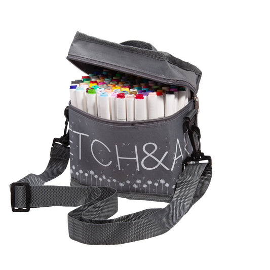 Перманентни двувърхи маркери Sketch&Art - 80 цв.