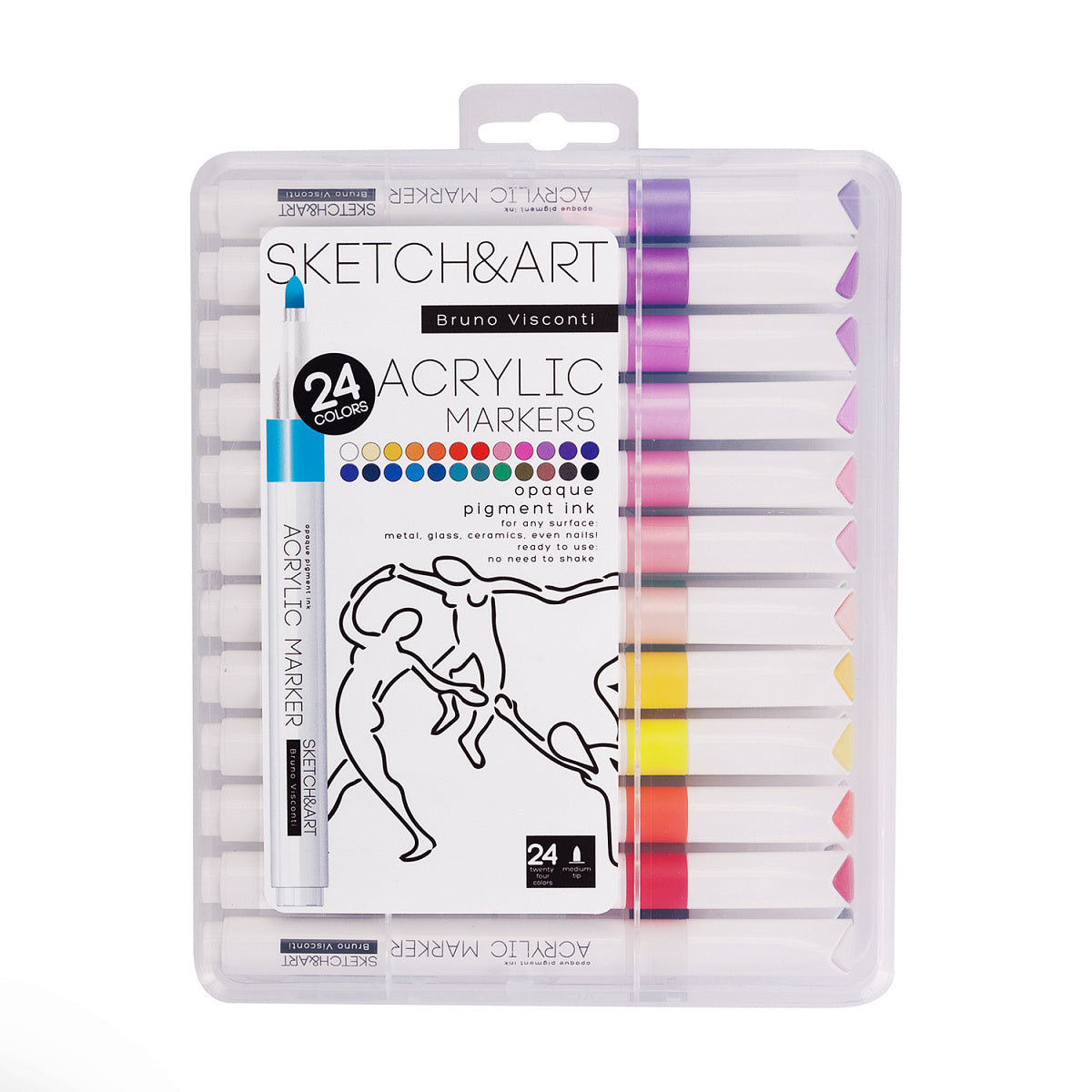 Акрилни маркери Sketch&Art - 24 цв.