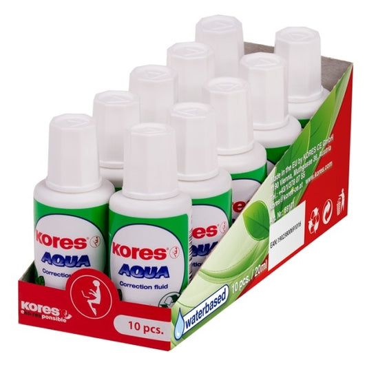 Коректор KORES АQUA с четка 20 ml