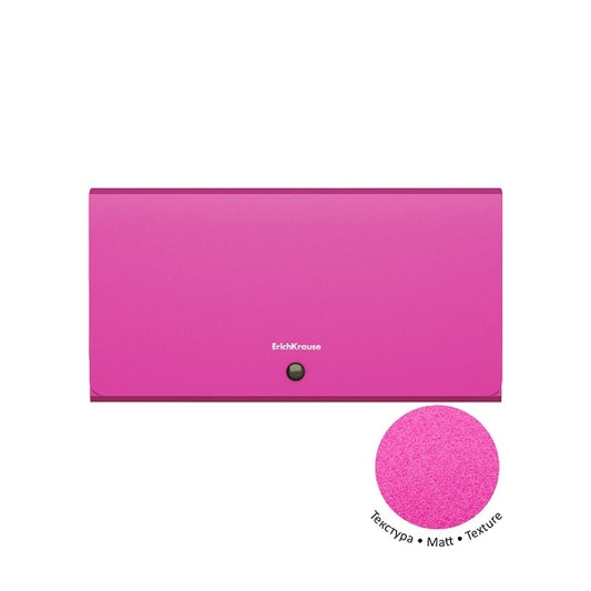 Папка с копче ErichKrause® Matt Vivid, Check size, с 12 джоба