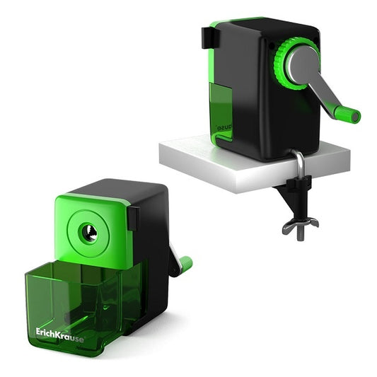 Механична острилка ErichKrause® с контейнер, асорти