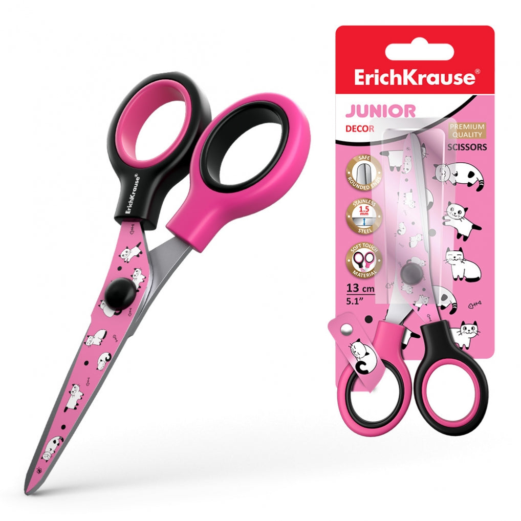 Ножица ErichKrause Junior® Decor Cats, 13 см