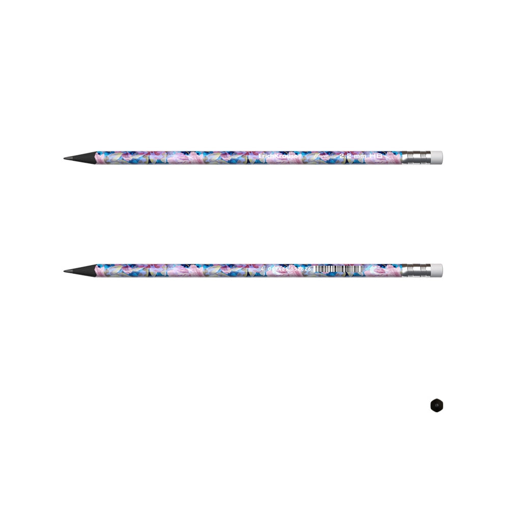 Графитен молив ErichKrause® Dots, триъгълен, пластмасов, с гумичка, HB