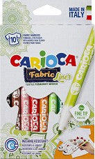 Флумастери за текстил с объл връх Carioca