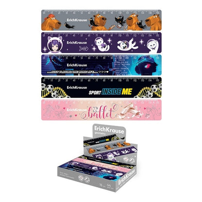 Пластмасова линия ErichKrause® Frozen Beauty, 15 см