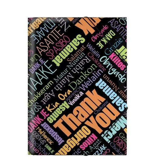 Папка с ластик ErichKrause® Thank you, A4