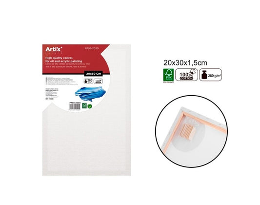 Платно за рисуване MP Artix с рамка 280 g/m², 20х30 см.