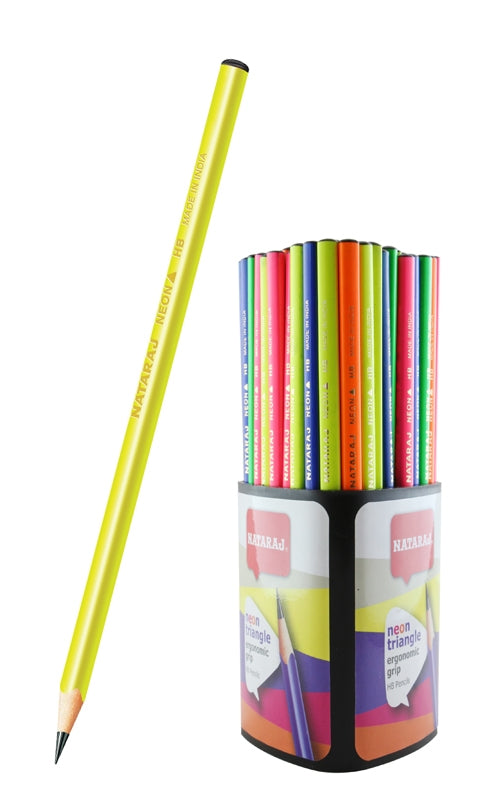 Графитен молив NATARAJ Neon, триъгълен HB