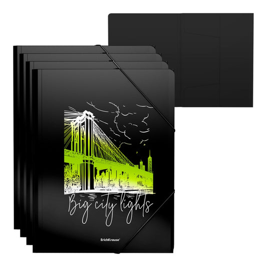Папка с ластик ErichKrause® Night Lights, А4