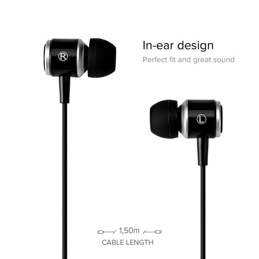 Слушалки с микрофон SBS - Studio Mix 100C, черни